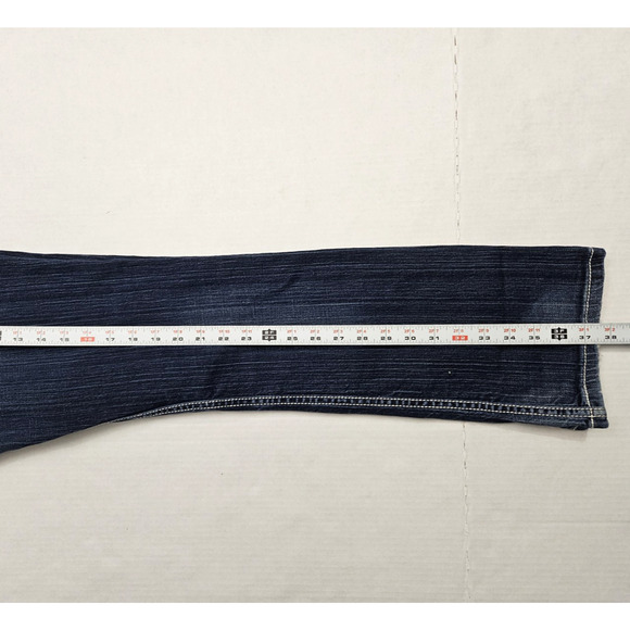 BKE Sabrina Bootcut Jeans Womens 27x29.5 Dark Wash White Stitched - Picture 5 of 9